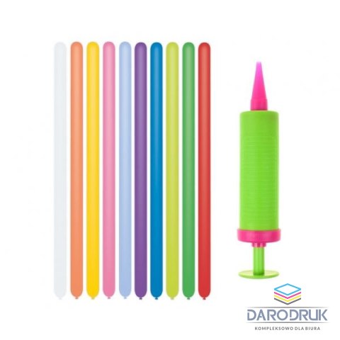 Godan Balon gumowy Zestaw Gemar, pastel prymus 20 p (z pompką), 20szt. mix Godan (GZ-PR20)