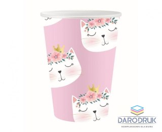 Godan Kubek jednorazowy kotek 6szt. papier 250ml Godan (PG-KPKO)