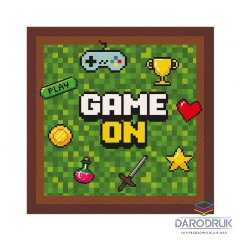 Godan Serwetki Game On mix papier [mm:] 330x330 Godan (PW-SEGO)