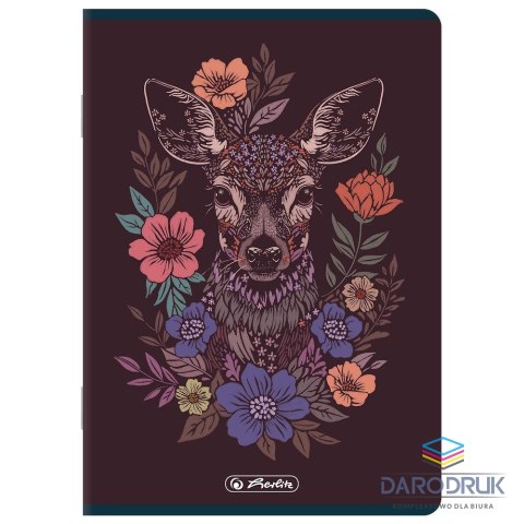 Herlitz Zeszyt A4 Premium FLORIMALS 60k. 70g krata Herlitz (400207533)