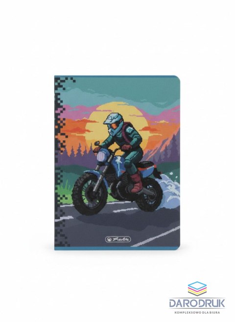 Herlitz Zeszyt A5 Premium Pixel Fun 16k. 70g kratka Herlitz (400207497)