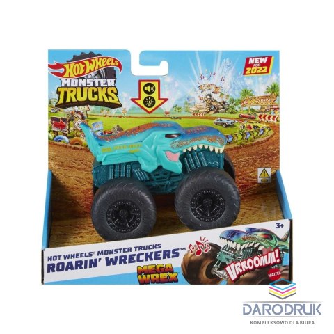 Hot Wheels Samochód Monster Trucks 1:43, światło i dźwięk Hot Wheels (HDX60)