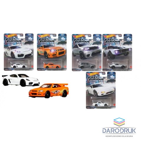 Hot Wheels Samochód SZYBCY I WCIEKLI MIX Hot Wheels (HNW46)