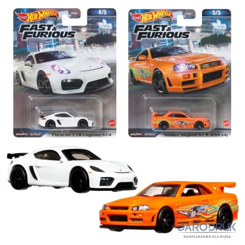 Hot Wheels Samochód SZYBCY I WCIEKLI MIX Hot Wheels (HNW46)