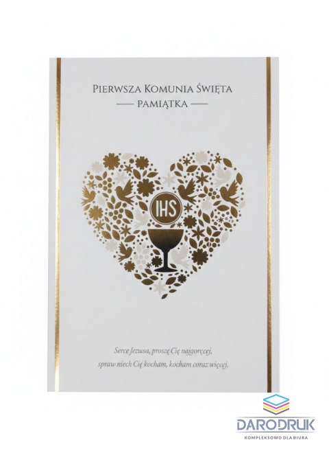 Kukartka Książeczka pamiątkowa z komunii Kukartka (PMB-0065)