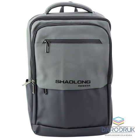 Lean Plecak do notebooka Miejski Biznesowy USB Kieszeń Na Laptopa Czarno Szary 16L 41cm Lean (22060)