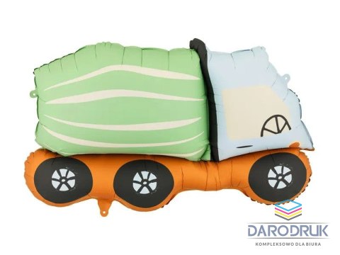 Partydeco Balon foliowy Betoniarka, 81x48 cm, mix Partydeco (FB399)