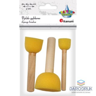 Titanum Pędzel Craft-Fun Series gąbka do malowania zestaw 3 szt. Titanum (hsm001)