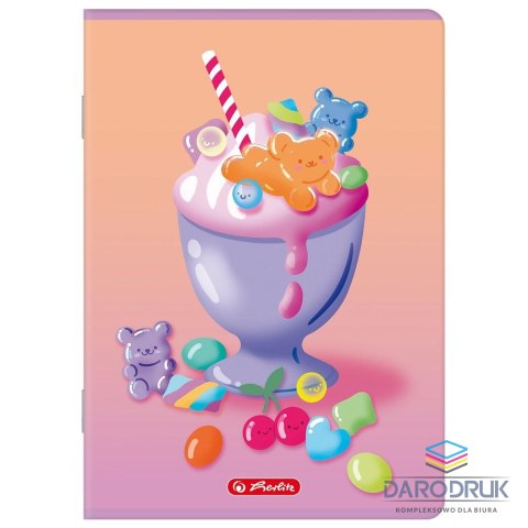 Herlitz Zeszyt A5 Jelly 16k. 70g linia podwójna kolorowa Herlitz (400206373)
