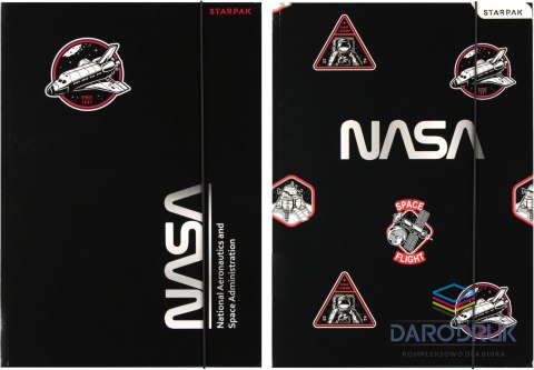 Starpak Teczka kartonowa na gumkę Nasa A4 mix Starpak (559721)