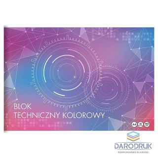 Top 2000 Blok techniczny Basic A4 kolorowy 160g 10k Top 2000 (400204141)