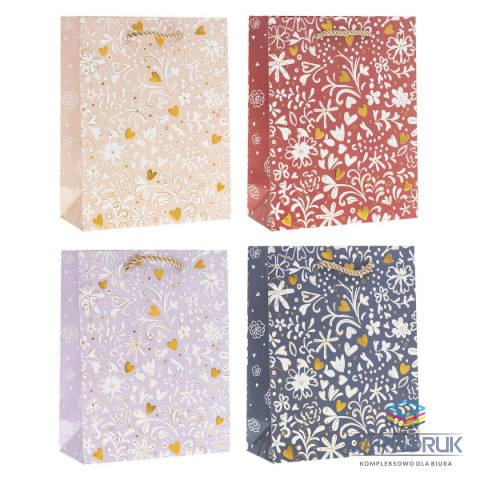 Rozette Torba prezentowa A4 [mm:] 260x320x 100 Rozette (Torebka TK-25072-HS-A4(26x32x10))