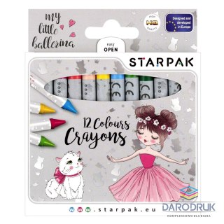 Starpak Kredki świecowe Balerina 12 kol. Starpak (490940)