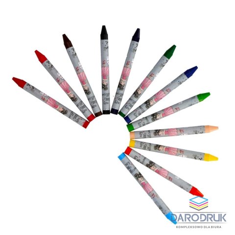 Starpak Kredki świecowe Balerina 12 kol. Starpak (490940)