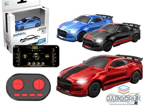 Adar Samochód 1:64 na radio, metalowe, 8 funkcji, napęd 4x4, driftujące, kabel USB Adar (632516)
