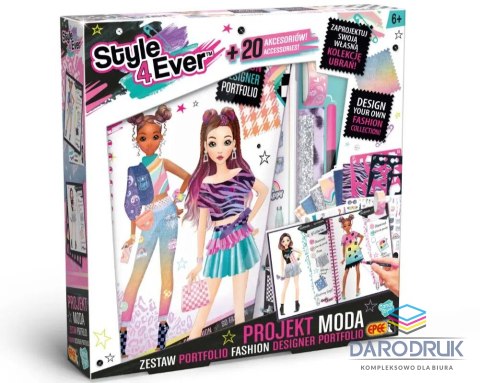 Epee Zestaw kreatywny dla dzieci Projekt moda Zestaw „Portfolio" Epee (EP60474)