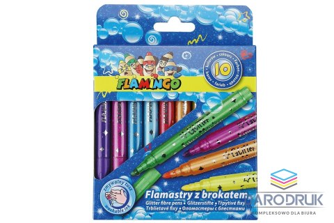 Flamingo Flamaster 10 kol. Flamingo (FLKR972742)
