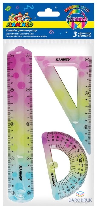 Flamingo Komplet geometryczny 3 el. Flamingo (FLKR972278)