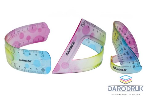 Flamingo Komplet geometryczny 3 el. Flamingo (FLKR972278)
