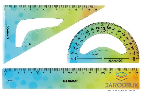 Flamingo Komplet geometryczny 3 el. Flamingo (FLKR972402)