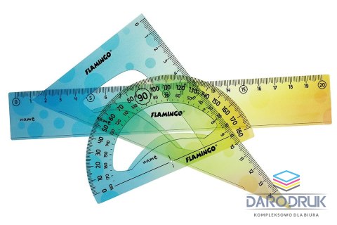 Flamingo Komplet geometryczny 3 el. Flamingo (FLKR972402)