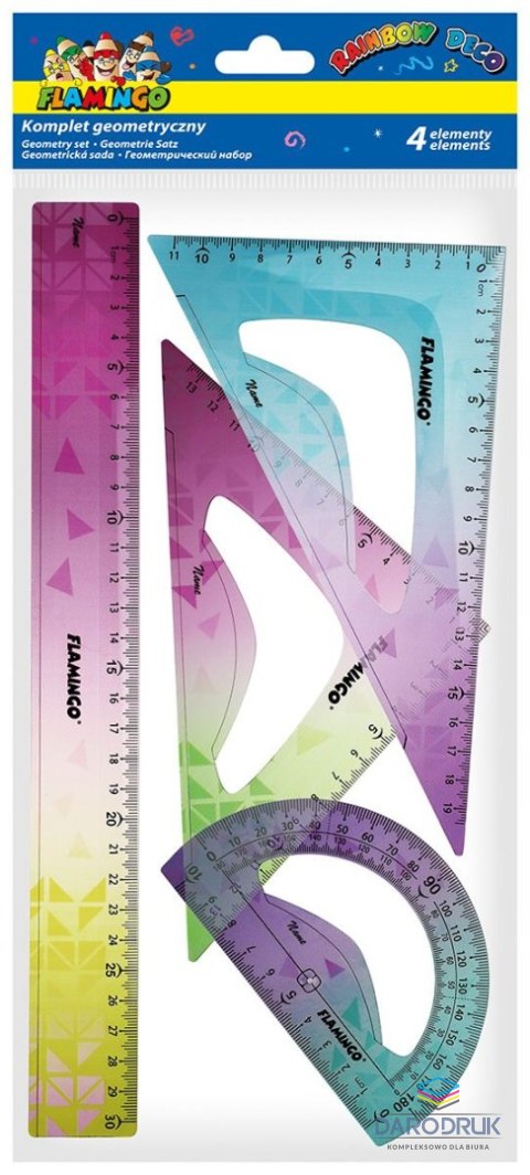 Flamingo Komplet geometryczny 4 el. Flamingo (FLKR973390)