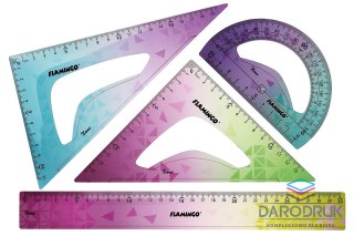 Flamingo Komplet geometryczny 4 el. Flamingo (FLKR973390)