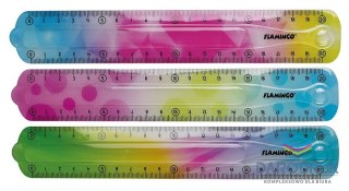 Flamingo Linijka plastikowa 20cm Flamingo (FLKR972276)