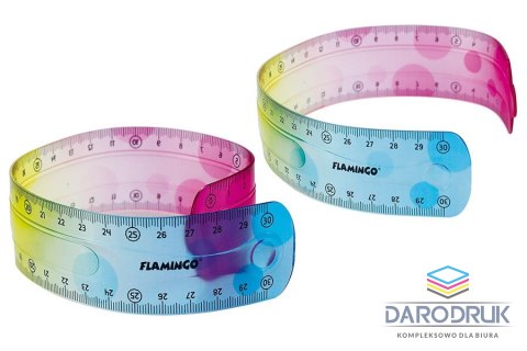 Flamingo Linijka plastikowa 30cm Flamingo (FLKR972277)