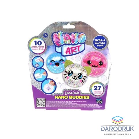 Orbico Sp. Z O.o. Zestaw kreatywny dla dzieci Nano Art Inflatable Nano Buddies Orbico Sp. Z O.o. (238104-6L-F25)