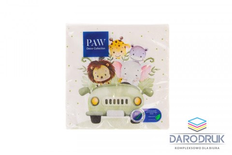 Paw Serwetki Lunch mix papier [mm:] 330x330 Paw (SDL153900)