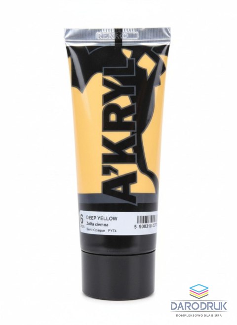 Renesans Farba akrylowa kolor: yellow 200ml Renesans (06)