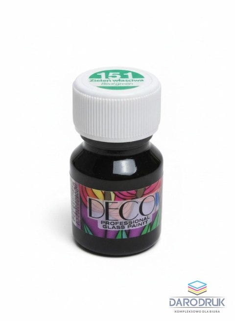 Renesans Farba do malowania na szkle kolor: zielony 30ml 1 kolor. Renesans (151)