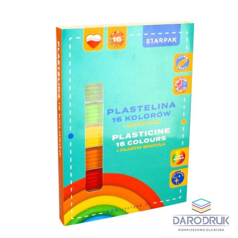 Starpak Plastelina 16 kol. mix Starpak (517735)