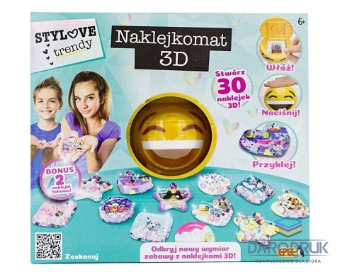 Epee Zestaw kreatywny dla dzieci Naklejkomat 3D Epee (EP60175)