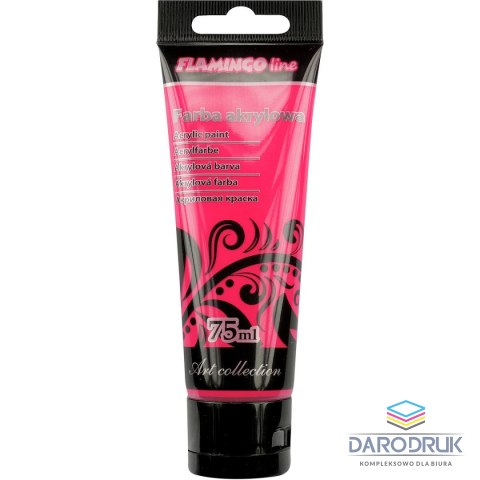 Flamingo Line Farba akrylowa Fluo kolor: różowy 75ml Flamingo Line (105)