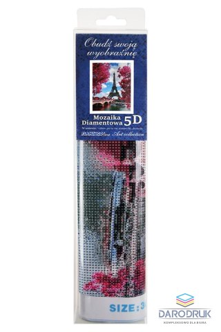 Flamingo Line Zestaw kreatywny Diamentowa mozaika 30x40cm Wieża Eiffla 1 Flamingo Line (TGD72828)