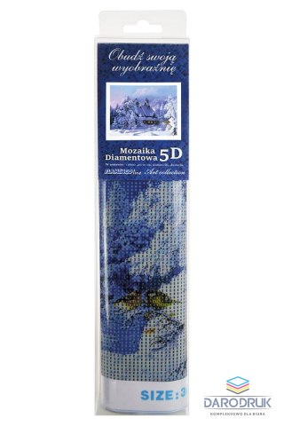 Flamingo Line Zestaw kreatywny Diamentowa mozaika 30x40cm Zima 1 Flamingo Line (TGD79707)