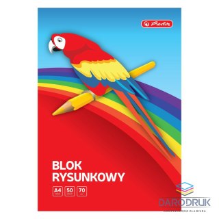 Herlitz Blok rysunkowy 9584806 A4 biały 70g 50k Herlitz (400198596)
