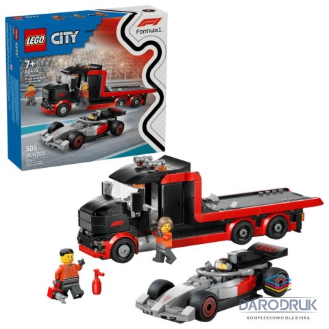 Lego Klocki konstrukcyjne City Ciężarówka F1® z bolidem Audi F1® Lego (60493)