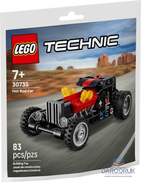 Lego Klocki konstrukcyjne Technic Hot rod Car Lego (30735)