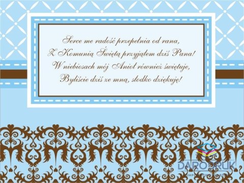 Partydeco Ozdobne pudełka na ciasto komunijne Partydeco 190x140x90 10 sztuk (PUDCS6/B)