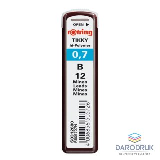 Rotring Wkład do ołówka (grafit) B 0,7mm Rotring (S0312650)