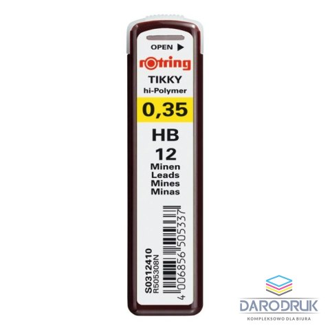 Rotring Wkład do ołówka (grafit) HB 0,3mm Rotring