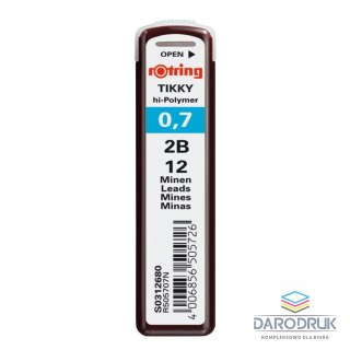 Rotring Wkład do ołówka (grafit) 2B 0,7mm Rotring