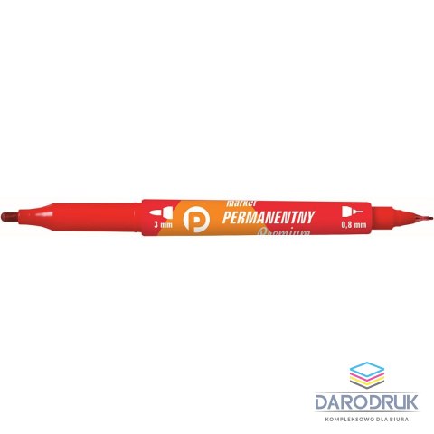 Tetis Marker permanentny wkład czerwony 3,8mm okrągła końcówka Tetis (KM501-C2)