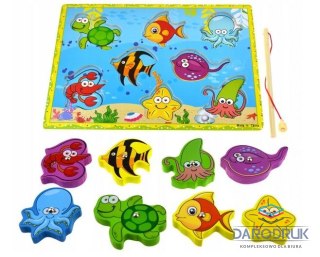 Tupiko Gra zręcznościowa drewniane puzzle rybki z wędką Tupiko (2988)