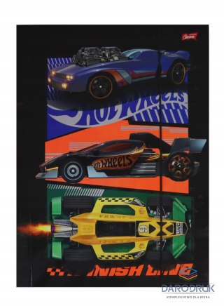 Unipap Teczka kartonowa na gumkę Hot Wheels A4 różnokolorowy 300g Unipap