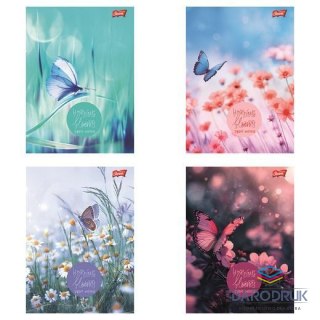 Unipap Zeszyt A5 Butterfly Meadow 96k. 70g krata Unipap