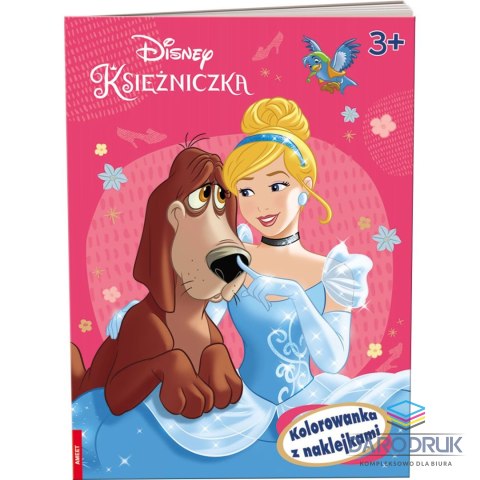 Ameet Książka dla dzieci Disney Księżniczka Kolorowanka z naklejkami Ameet